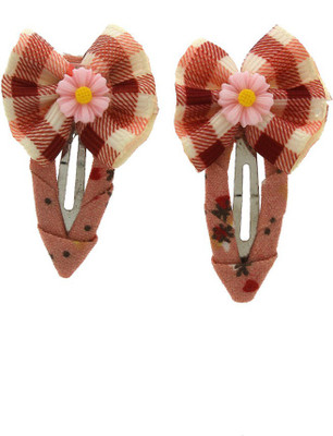 

Anuradha Art Jewellery Side Pin Tic Tac Clip(Brown)