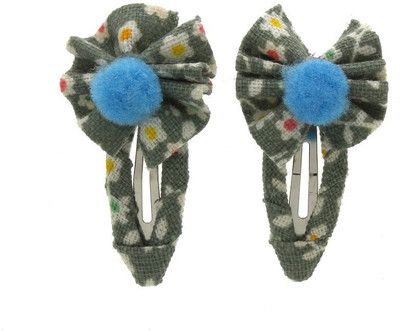 

Anuradha Art Jewellery Side Pin Tic Tac Clip(Grey)