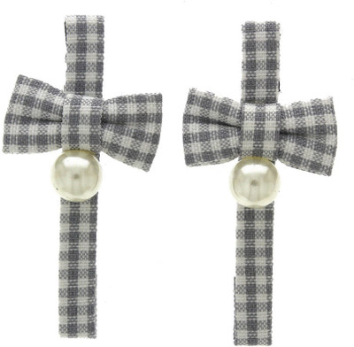 

Anuradha Art Jewellery Side Pin Tic Tac Clip(Grey)
