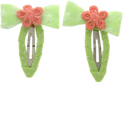 

Anuradha Art Jewellery Side Pin Tic Tac Clip(Green)