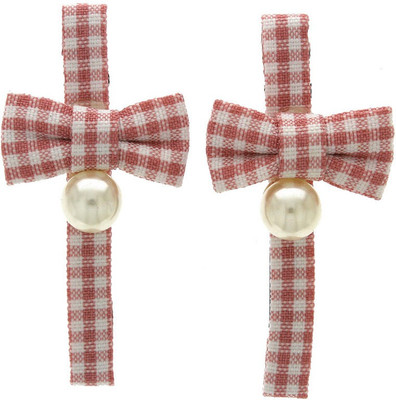 

Anuradha Art Jewellery Side Pin Tic Tac Clip(Pink)