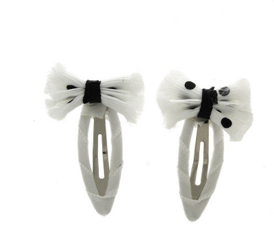 

Anuradha Art Jewellery Side Pin Tic Tac Clip(White)