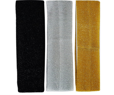 

Majik Elastic Yoga Soft &Stretchy Sports Headband for Teens Head Band(Black, Silver, Gold)