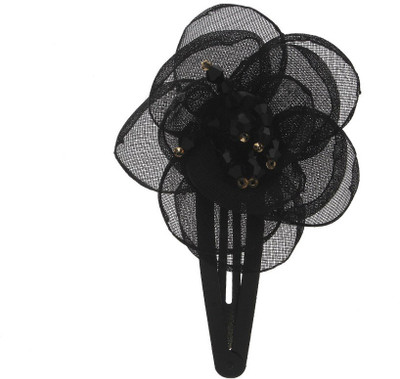 

Anuradha Art Jewellery Side Pin Tic Tac Clip(Black)