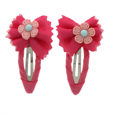 

Anuradha Art Jewellery Side Pin Tic Tac Clip(Pink)