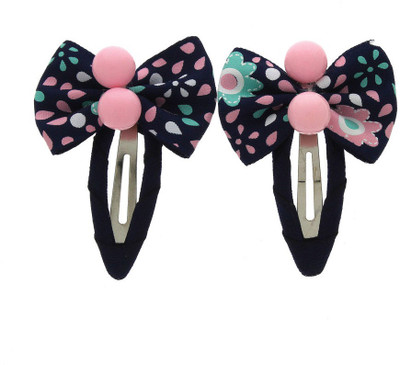 

Anuradha Art Jewellery Side Pin Tic Tac Clip(Black, Pink)