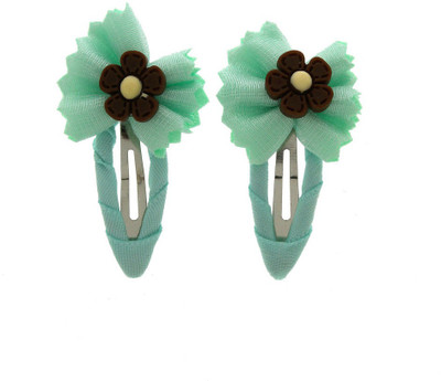

Anuradha Art Jewellery Side Pin Tic Tac Clip(Green)