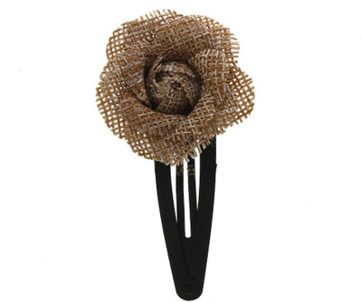 

Anuradha Art Jewellery Side Pin Tic Tac Clip(Brown)