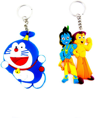 

ShopTop Combo keyring of 2 ( doraemon and Krishna & bheem ) Key Chain