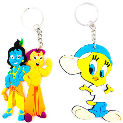 

ShopTop Combo keyring of 2 ( Tweety and Krishna & bheem ) Key Chain