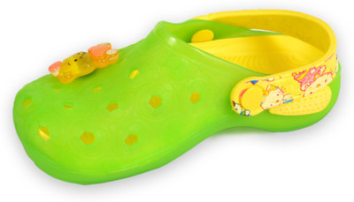 Leibiya Boys & Girls Sling Back Clogs(Green