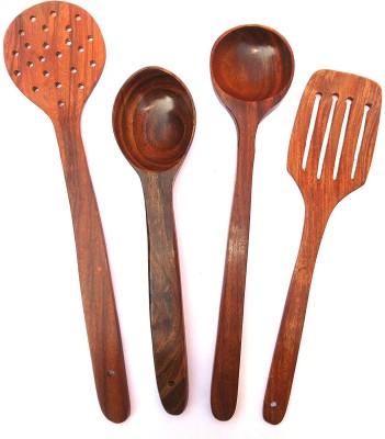 Jk Handicrafts Jk-06 Wooden Spatula(Pack of 4)