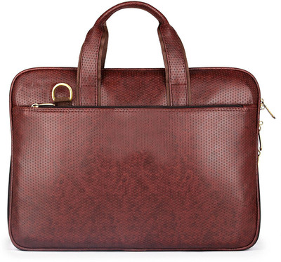 

Creative India Exports 15.6 inch Expandable Laptop Messenger Bag(Brown)