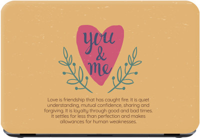 

Flipkart SmartBuy u & me Premium LG Vinyl (matte) Laptop Decal 15.6