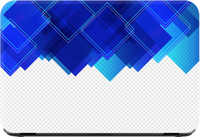 Flipkart SmartBuy blue square abstract Premium LG Vinyl (matte) Laptop Decal 13.3