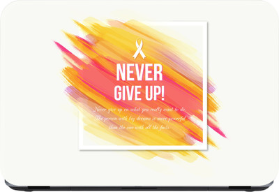 

Flipkart SmartBuy never give up Premium LG Vinyl (matte) Laptop Decal 14.1