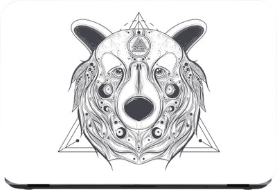 Flipkart SmartBuy bear mandala Premium LG Vinyl (matte) Laptop Decal 14.1