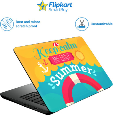 

Flipkart SmartBuy keep clam Premium LG Vinyl (matte) Laptop Decal 15.6