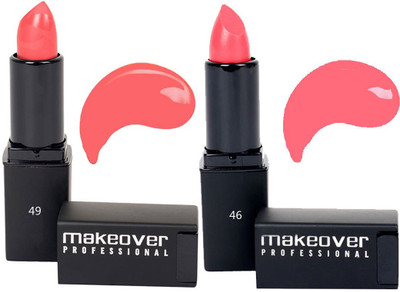 

Makeover Professional Lipctick ( Pink Pout 49 , Rose Blossom 46 )(Multi)