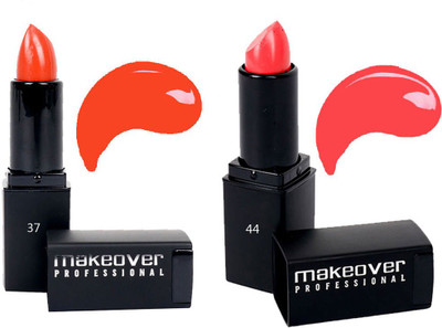 

Makeover Professional Lipstick ( Coral 37 , Posh Pink 44 )(Multi)