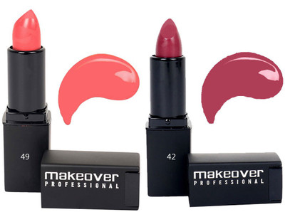 

Makeover Professional Lipctick (Pink Pout 49 , Devtotion 42)(Multi)
