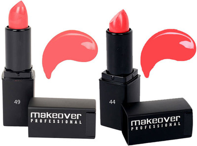 

Makeover Professional Lipstick ( Pink Pout 49 , Posh Pink 44 )(Multi)