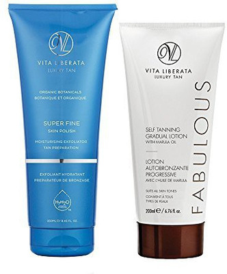 

Vita Liberata Super Fine Skin Polish & Fabulous Gradual Self Tanning Lotion Duo(200 ml)