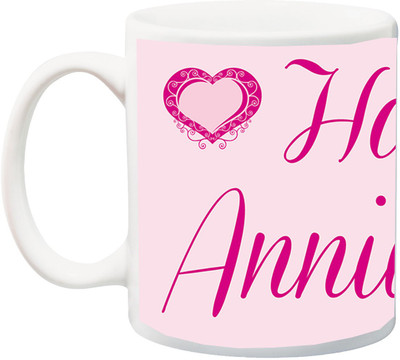 

ME&YOU Anniversary Gift for Husband, Wife; Ceramic Mug(350 ml), Pink