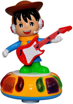 

Toyshine Guitar Boy with Music Flashing Lights and Spinning Action(Multicolor)