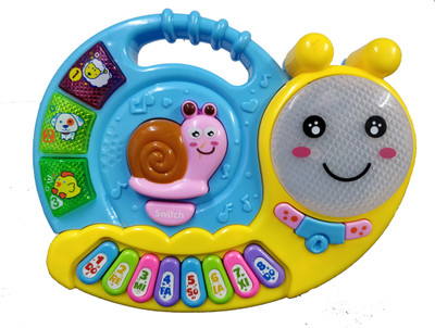 

Emob Cute Snail Shaped Piano Musical Learning Toy with Lights & Animal Sounds Best Gift For Kids(Multicolor)