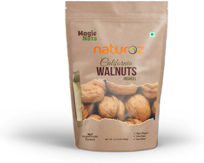 

Naturoz California Walnut Inshell 400g Walnuts(400 g, Box)
