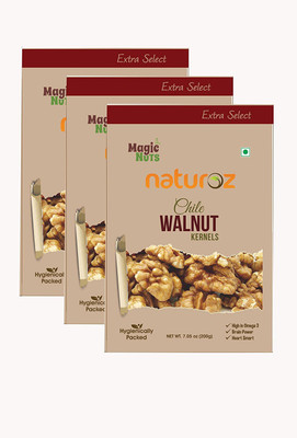 

Naturoz Chile Walnut Inshell Extra Select 200g Walnuts(600 g, Box)