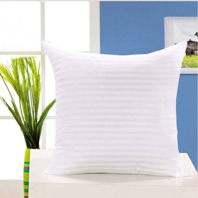 New panipat textile zone Polyester Fibre Solid Floor Cushion Pack of 5(White)