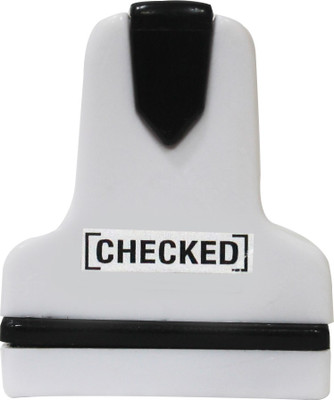 

KAARTI SK2042 CHECKED Pre-Inked Rubber Stamp(Small, Red)