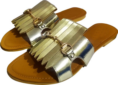 

Fashionitz Women Gold Flats