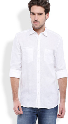 

Parx Men's Solid Casual White Shirt