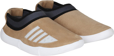 

Kraasa All-Day Comfort Slip On Sneakers For Men(Tan, Grey