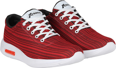 

Kraasa Runners Choice Walking Shoes For Men(Red, White