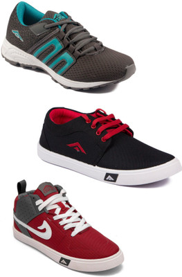 

Asian Men Casual & Running Shoes Combo Pack of 3 Running Shoes For Men(Multicolor