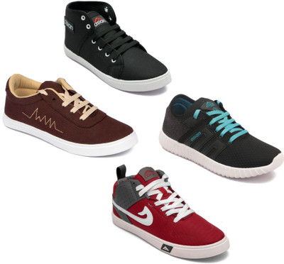 

Asian Men Casual & Running Shoes Combo Pack of 4 Casuals For Men(Multicolor