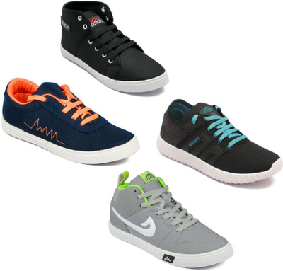 

Asian Men Casual & Running Shoes Combo Pack of 4 Casuals For Men(Multicolor