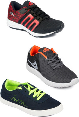 

Asian Men Casual & Running Shoes Combo Pack of 3 Running Shoes For Men(Multicolor