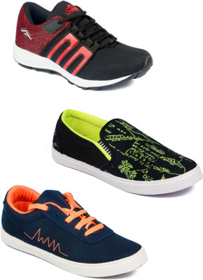 

Asian Men Casual & Running Shoes Combo Pack of 3 Running Shoes For Men(Multicolor