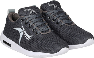 

Kraasa Runners Choice Walking Shoes For Men(Grey, Black