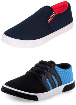 

SHOEFLY Multicolor Combo-(2)-347-1002 Canvas Shoes For Men(Multicolor