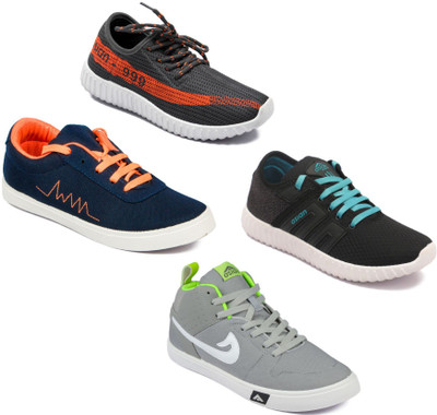 

Asian Men Casual & Running Shoes Combo Pack of 4 Casuals For Men(Multicolor