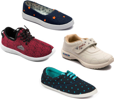 

Asian Women Casual & Running Shoes Combo Pack of 4 Walking Shoes For Women(Multicolor