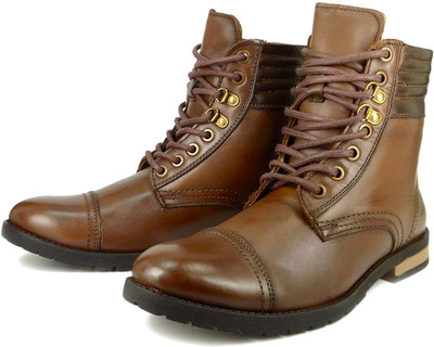 

Ripley Genuine Leather Albion Series Men Hiking Boots For Men(Bronze, Dark brown