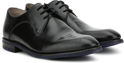 

Clarks SWINLEY LACE BLACK LEATHER Lace Up For Men(Black