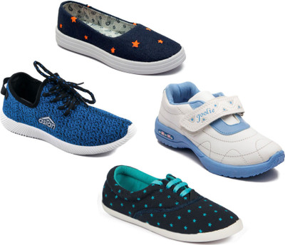

Asian Women Casual & Running Shoes Combo Pack of 4 Walking Shoes For Women(Multicolor